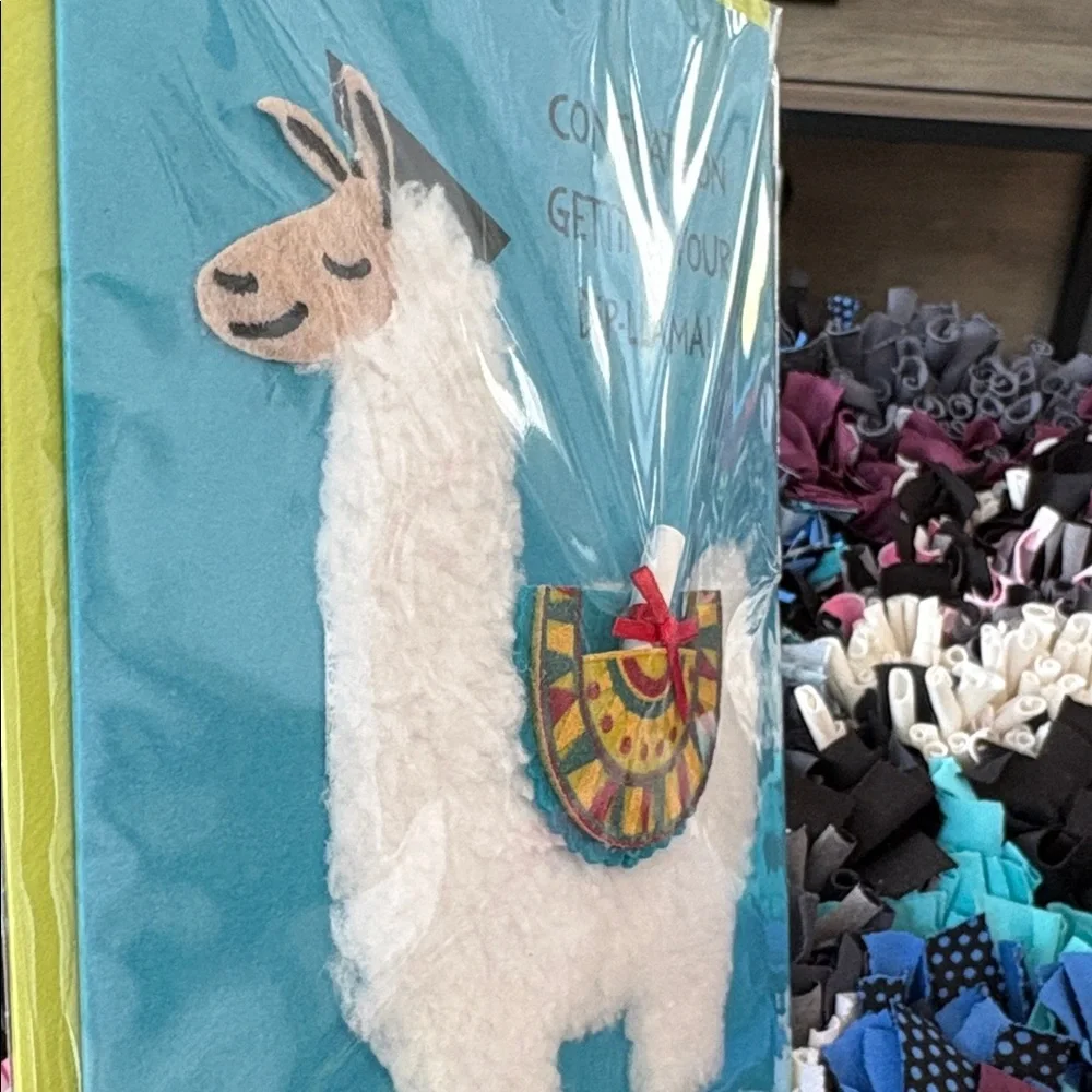 🆕Papyrus Llama Graduation Card